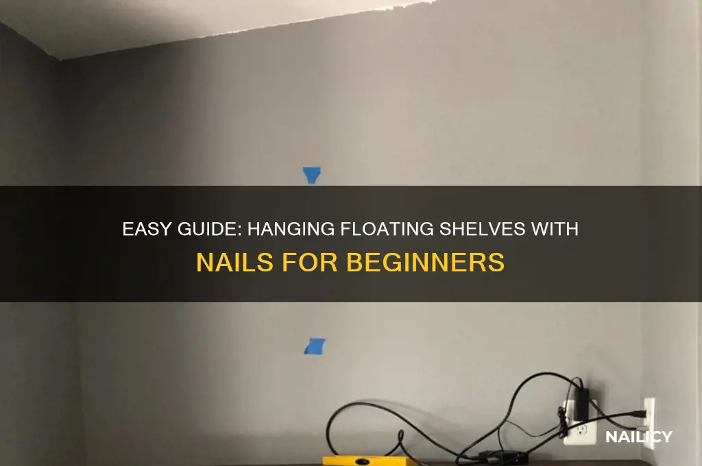how to hang floating shelves with nails