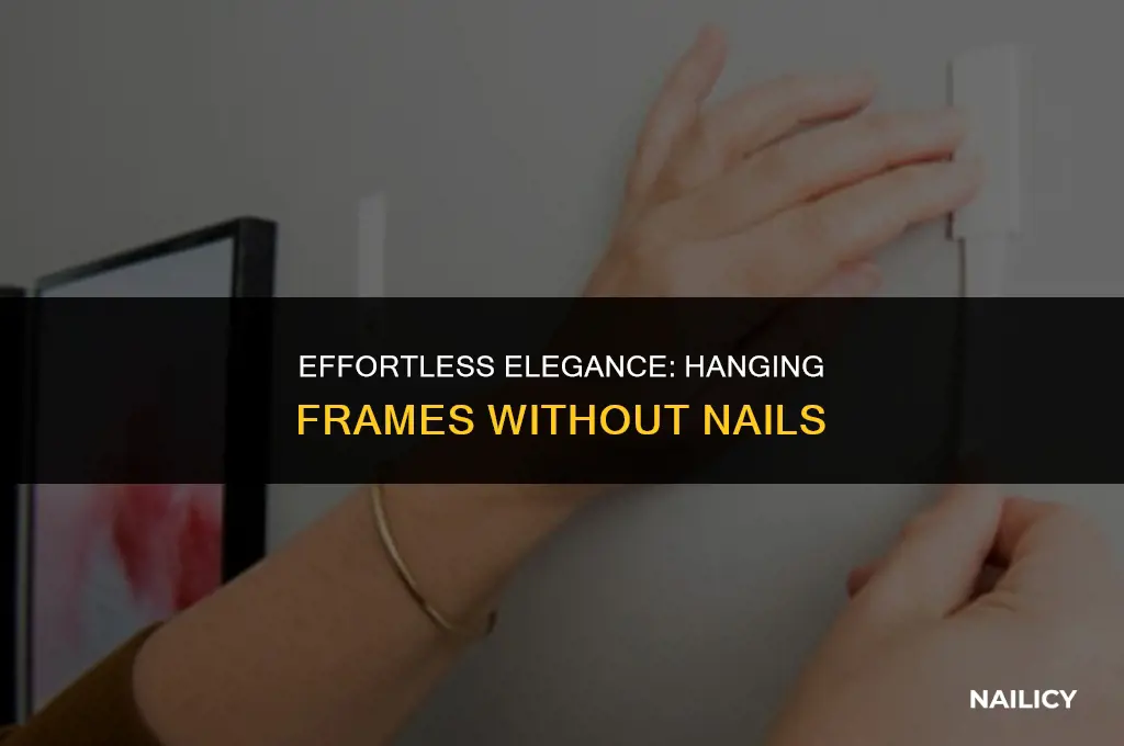 how to hang frames without using nails