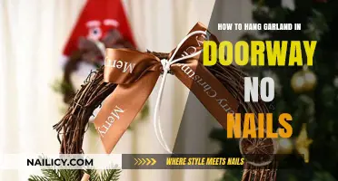 Creative No-Nail Garland Hanging Tips for Doorways and Entryways