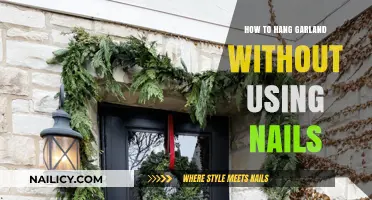 Effortless Elegance: Hanging Garland Without Nails