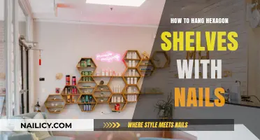 Easy Guide: Hanging Hexagon Shelves with Nails for Stylish Walls