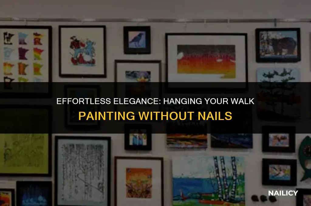 how to hang walk painting nit using nails