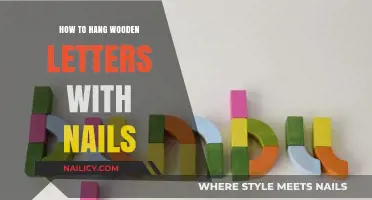 Easy DIY Guide: Hanging Wooden Letters with Nails Effortlessly