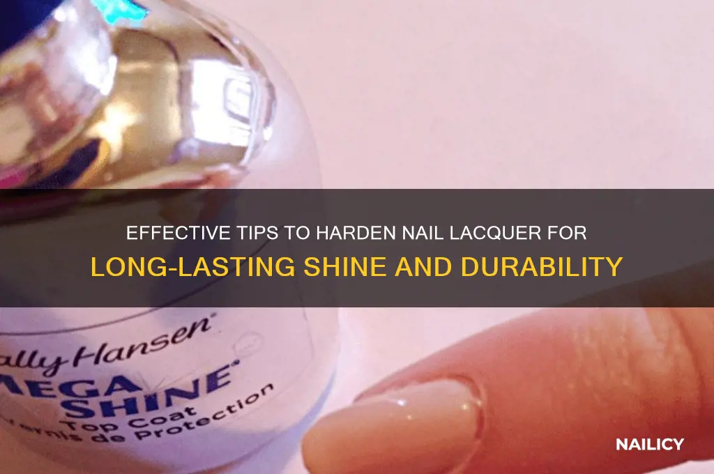how to harden nail lacquer