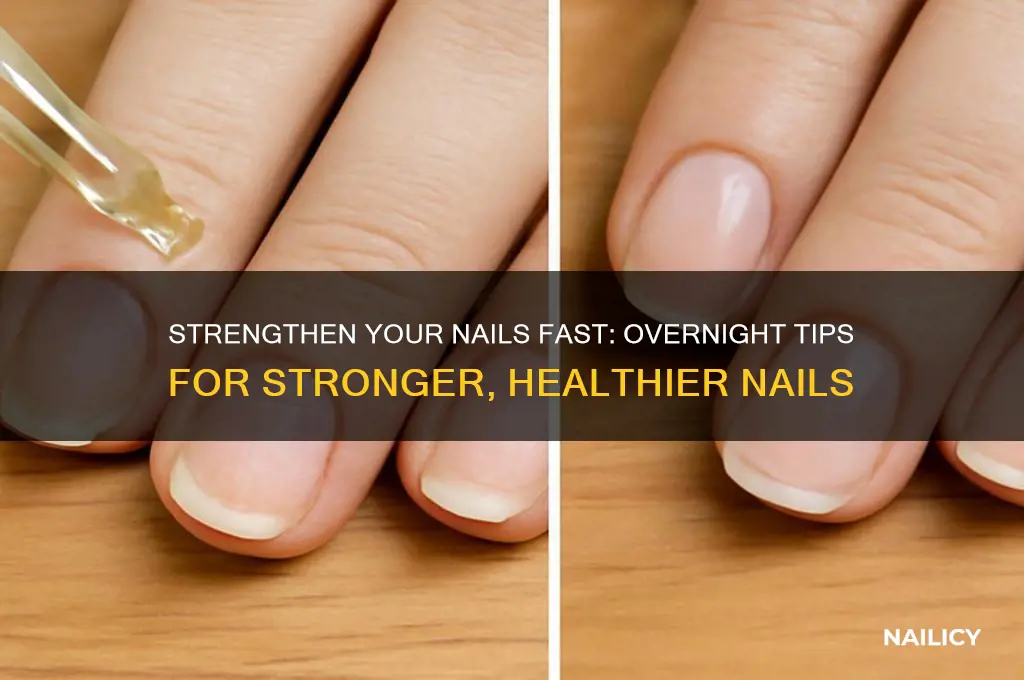 how to harden nails overnight