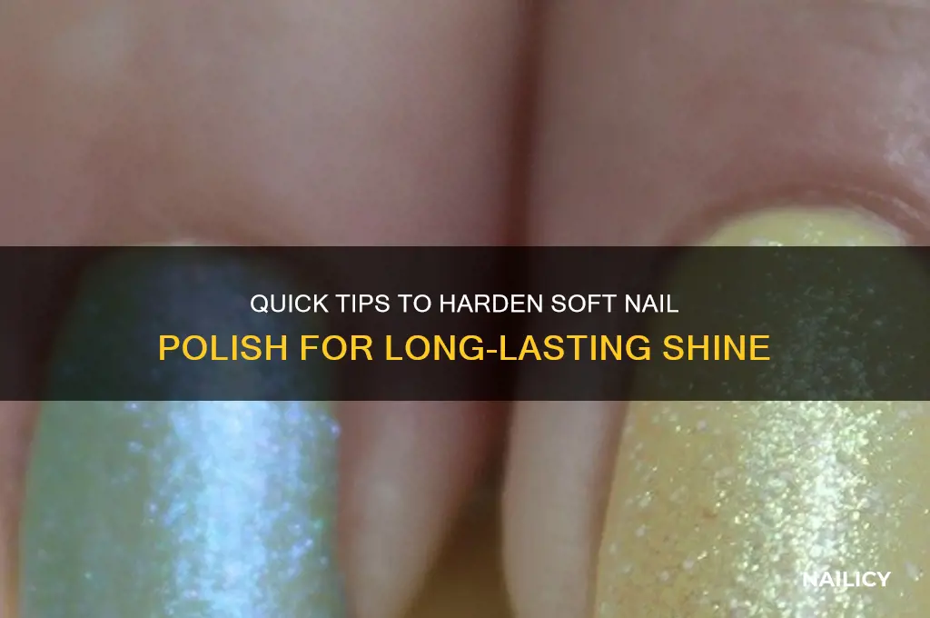 how to harden soft nail polish