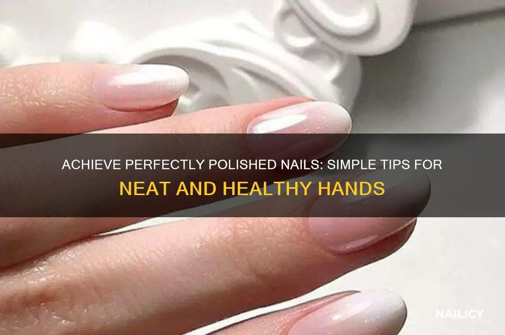 how to have neat nails
