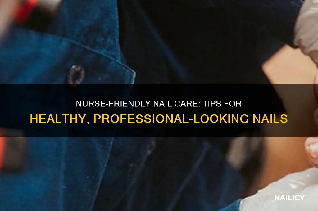 how to have nice nails as a nurse