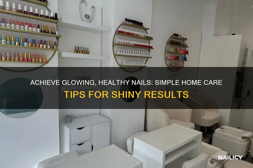 how to have shiny nails at home