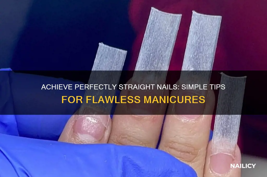 how to have straight nails