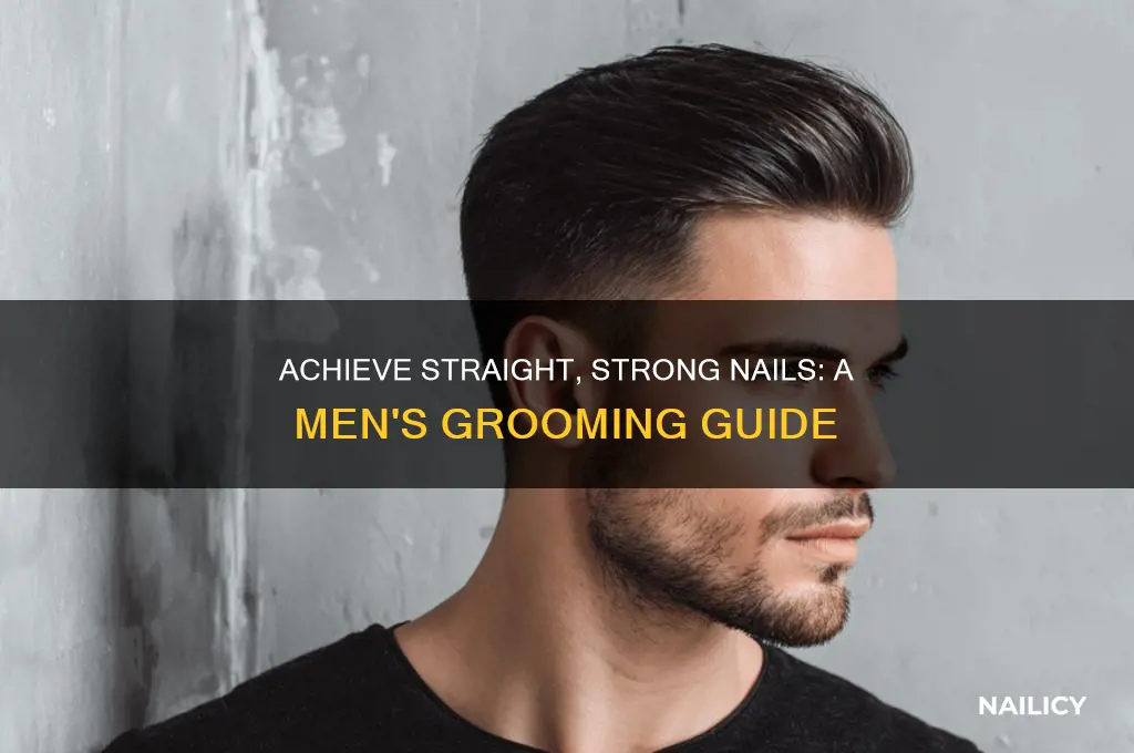 how to have stright nail for men