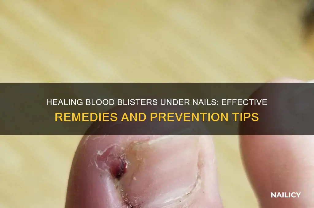 how to heal blood blister under nail