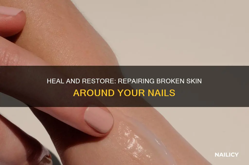 how to heal broken skin around nails