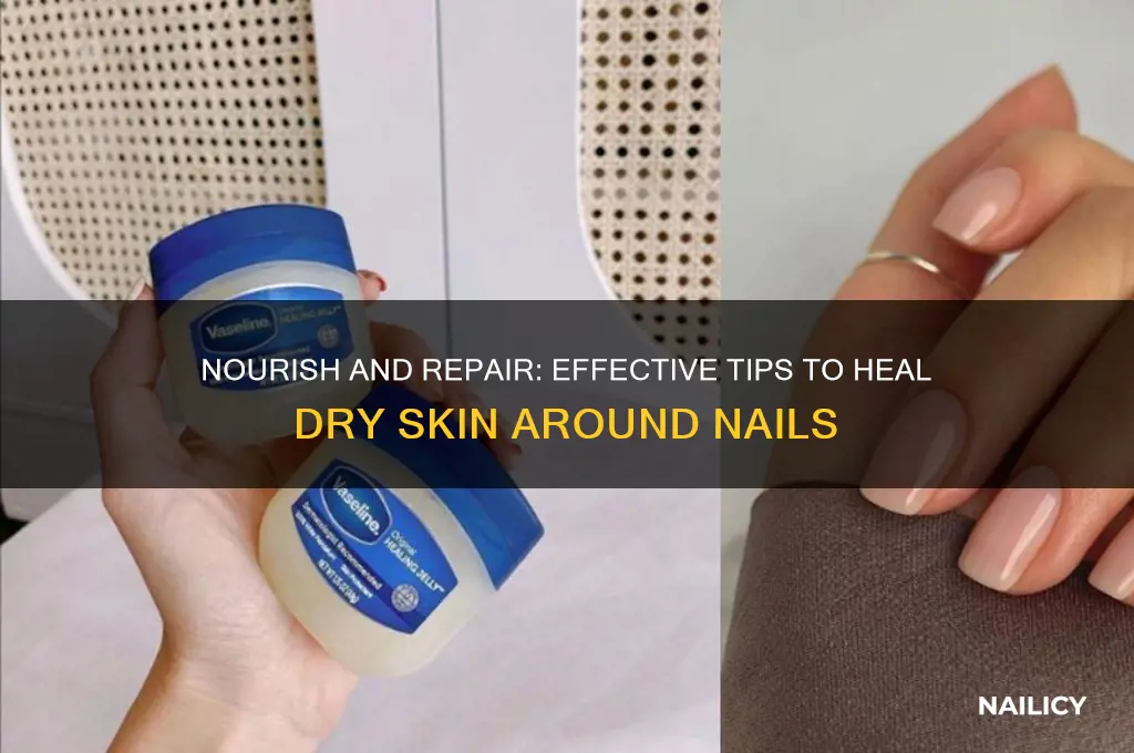 how to heal dry skin around nails