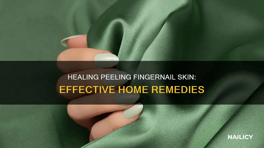 how to heal finger nail skin peeling