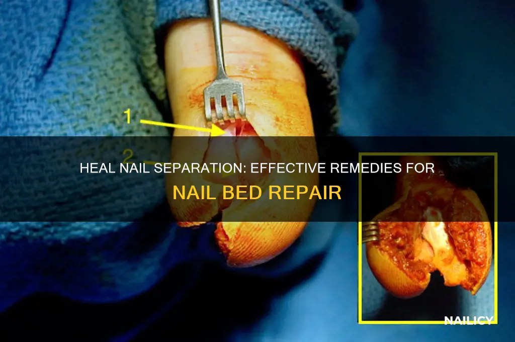 how to heal nail separating from nail bed