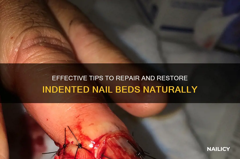 how to heal nails bed from indented