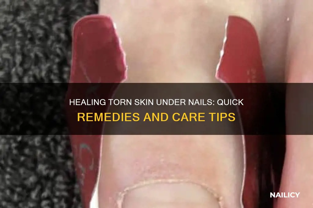 how to heal torn skin under nail