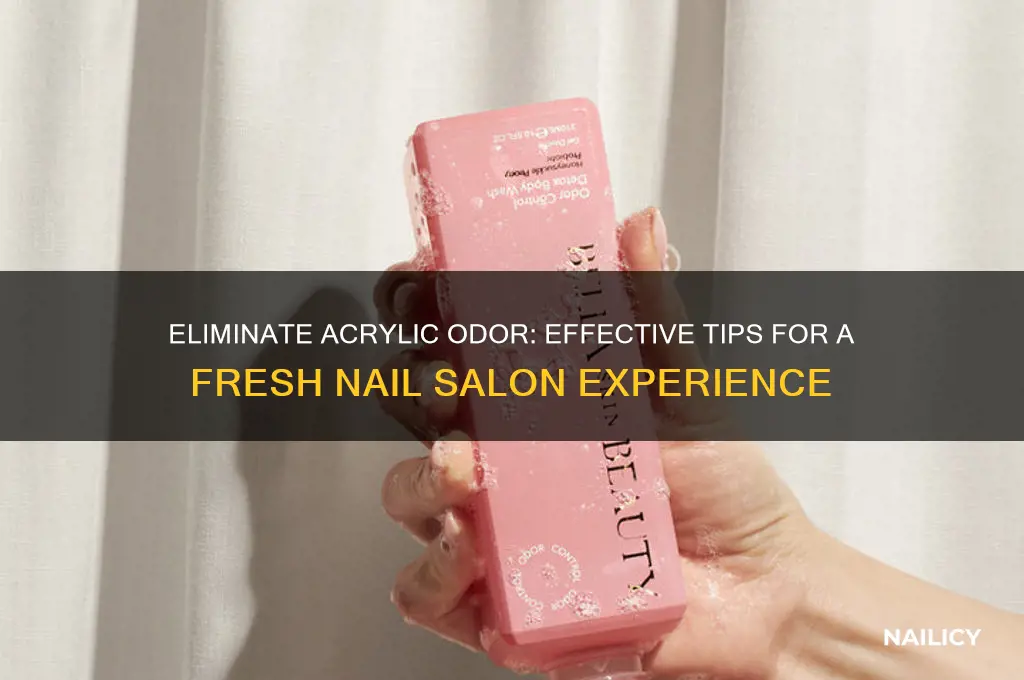 how to hid aryclic smell at a nail salon