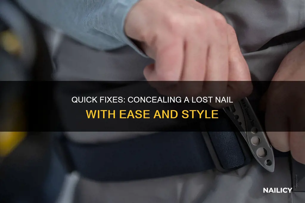 how to hide a nail that fell off