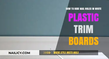 Quickly Hide Nail Holes on White Plastic Trim Boards