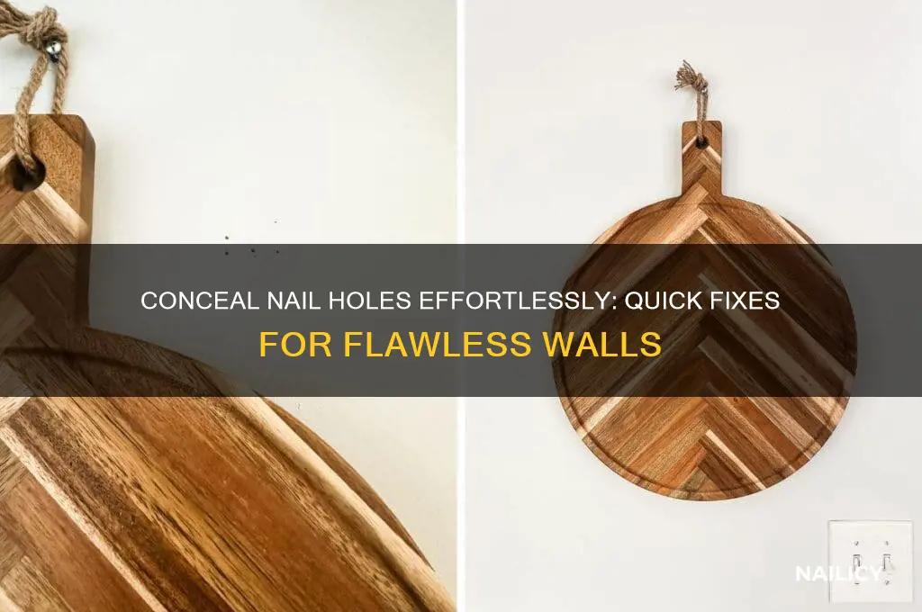 how to hide nail holes