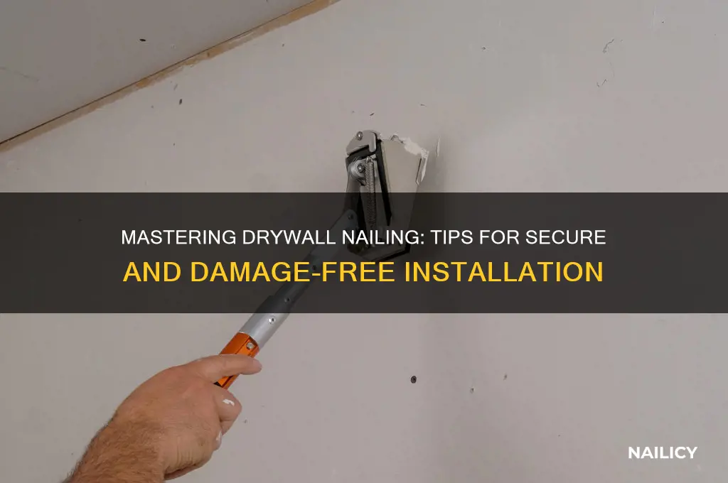 how to hit nails into dry wall