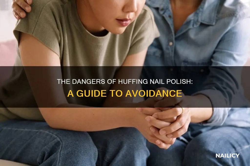 how to huff nail polish