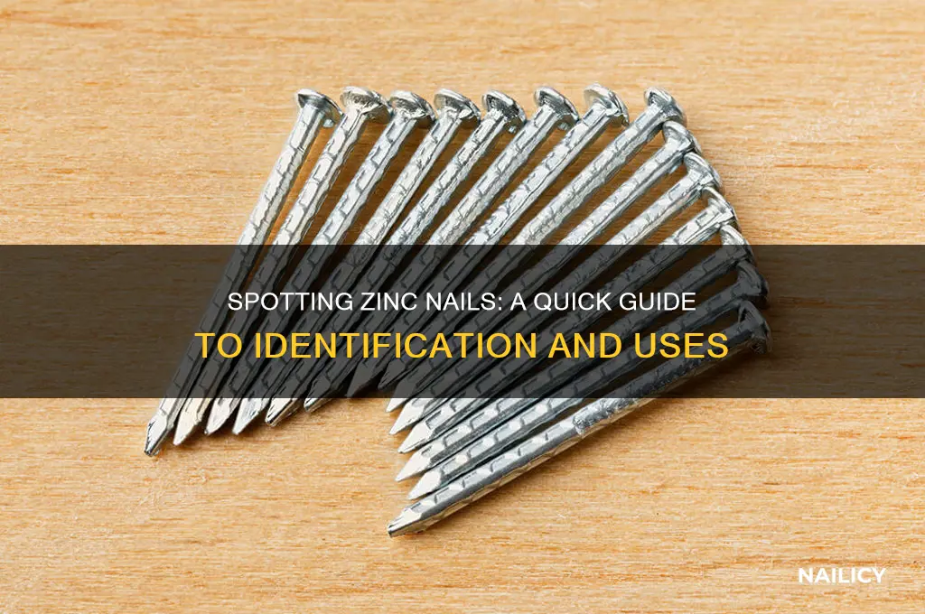how to identify zinc nails