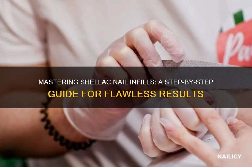 how to infill shellac nails