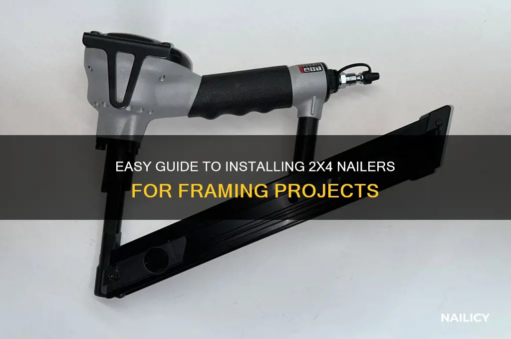 how to install 2x4 nailer