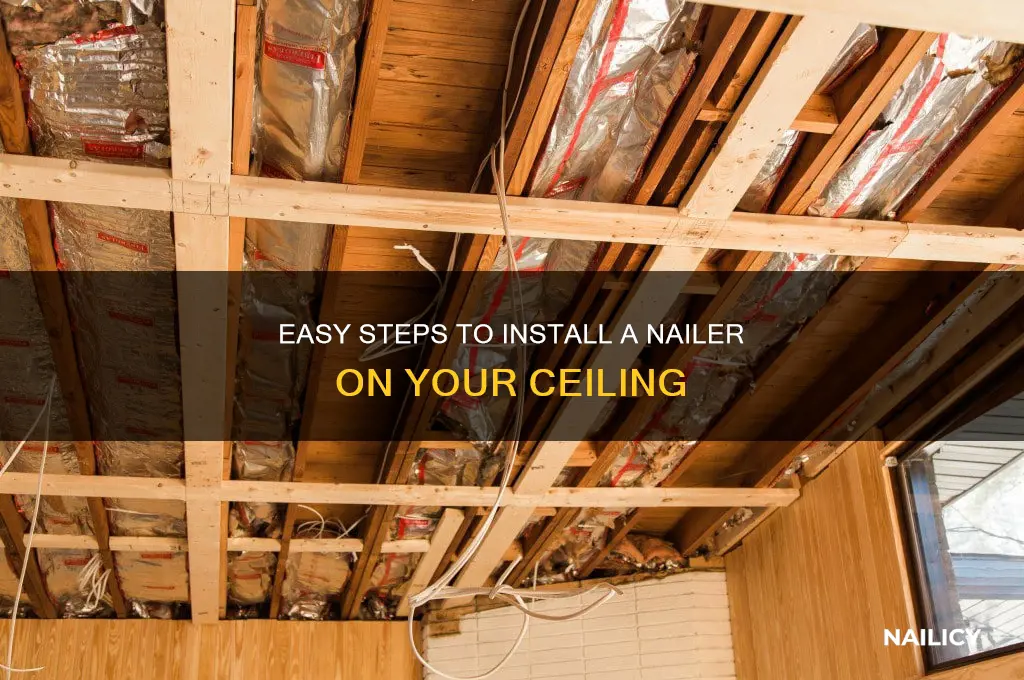 how to install a nailer on ceiling