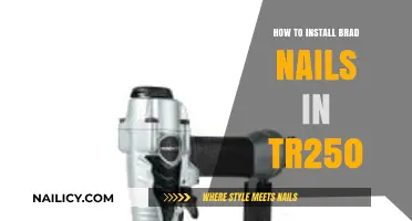 Step-by-Step Guide: Installing Brad Nails in Your TR250 Tool