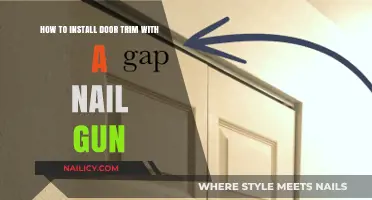 Installing Door Trim: Nail Gun Techniques