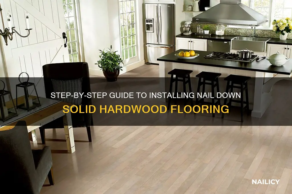 how to install nail down solid hardwood flooring