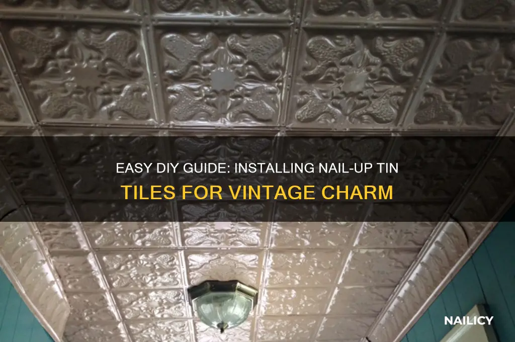 how to install nail up tin tiles