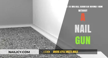 Installing Quarter Round Trim: No Nail Gun, No Problem