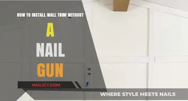 Wall Trim Installation: No Nail Gun, No Problem