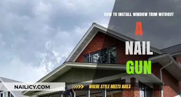 Window Trim Installation: No Nail Gun, No Problem