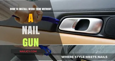Installing Wood Trim: No Nail Gun, No Problem