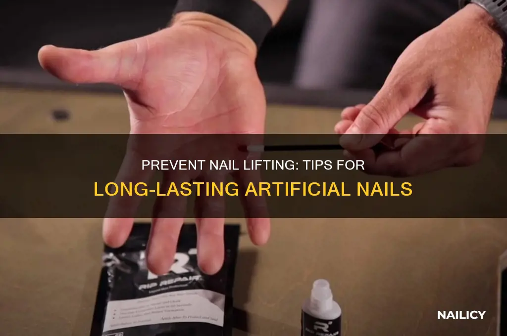 how to keep artificial nails from lifting