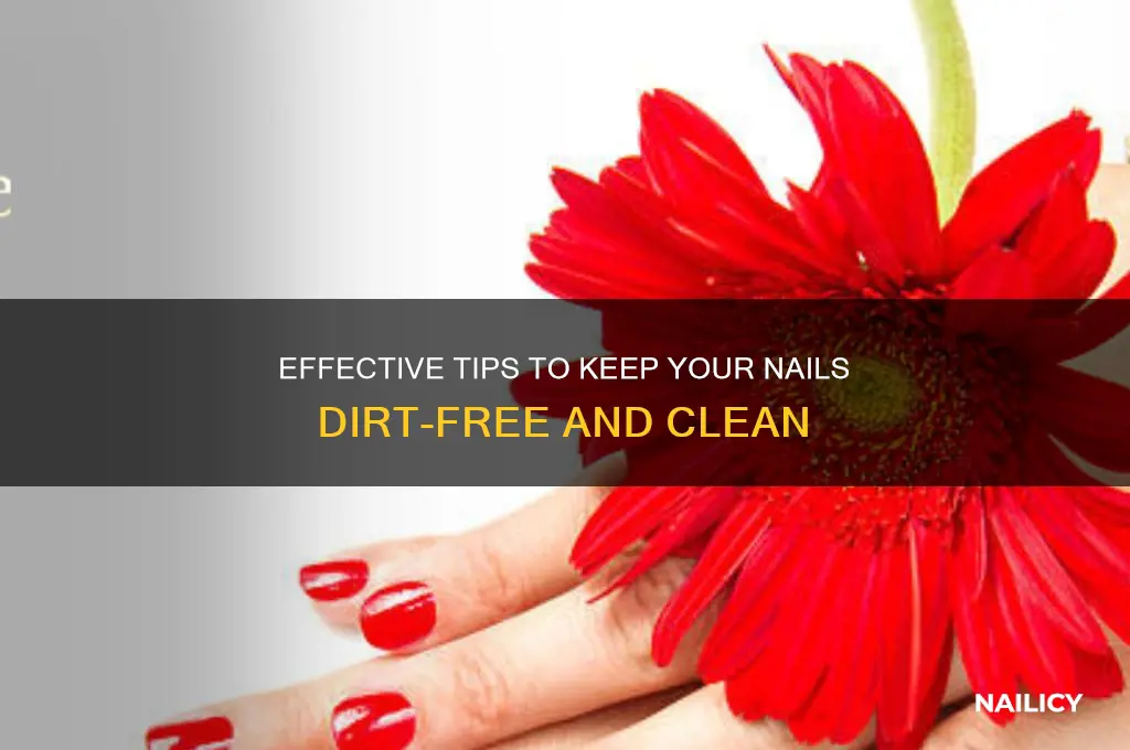 how to keep dirt from under nails