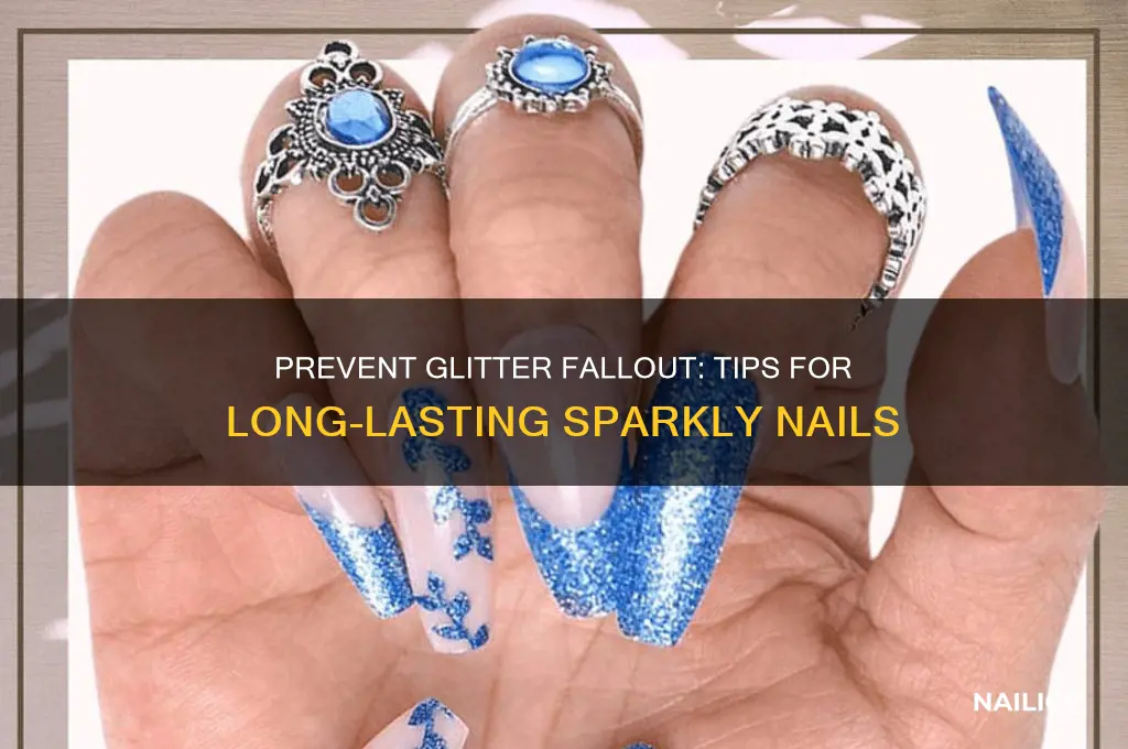 how to keep glitter from falling off nails