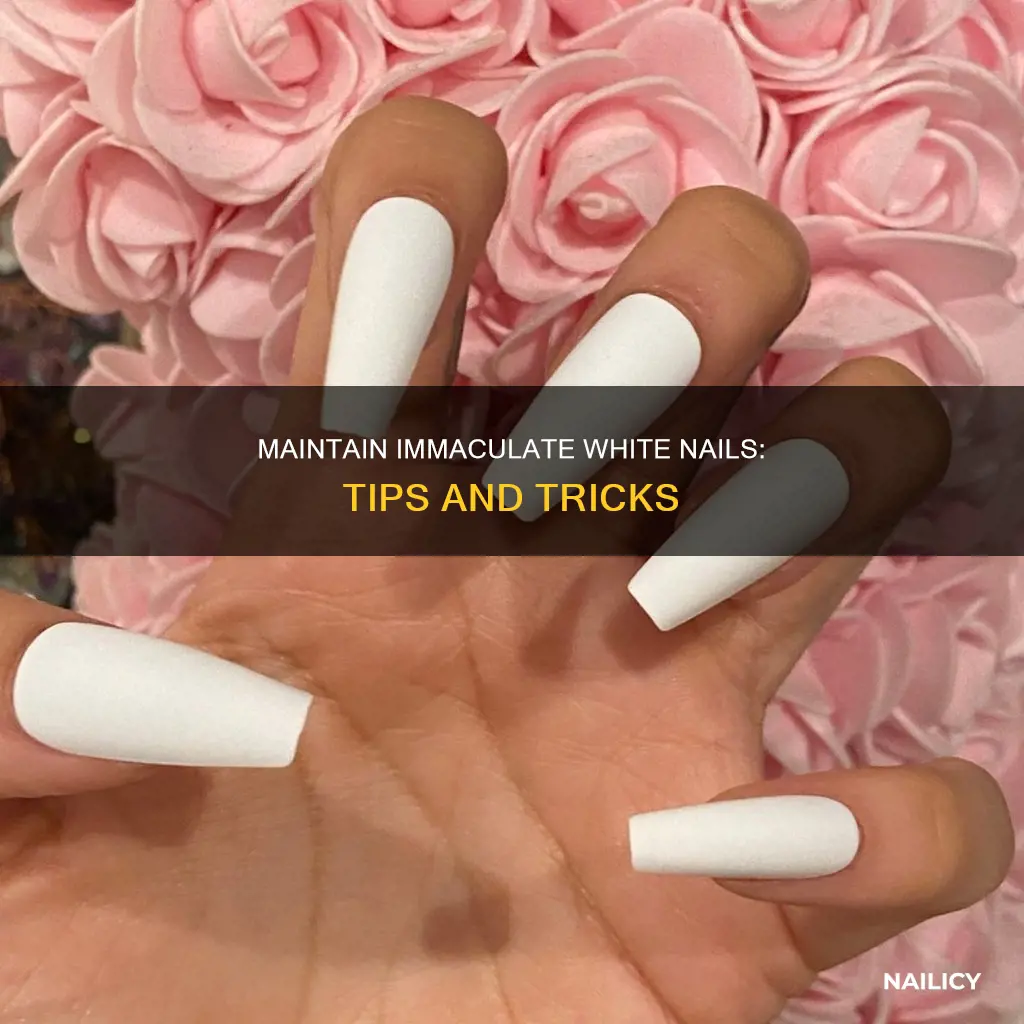 how to keep long nails white
