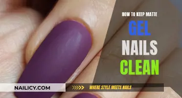 Matte Gel Nails: Keeping Them Clean and Pristine