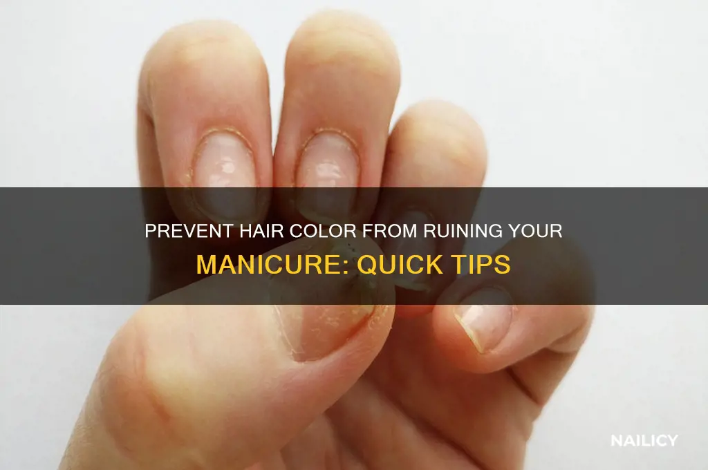 how to keep my hair from staining my nail polish