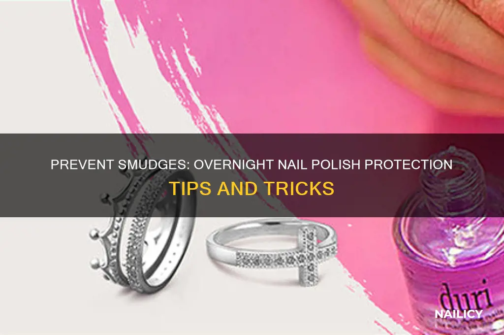 how to keep nail polish from smudging overnight