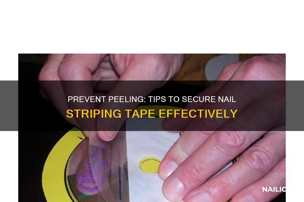 how to keep nail striping tape from peeling