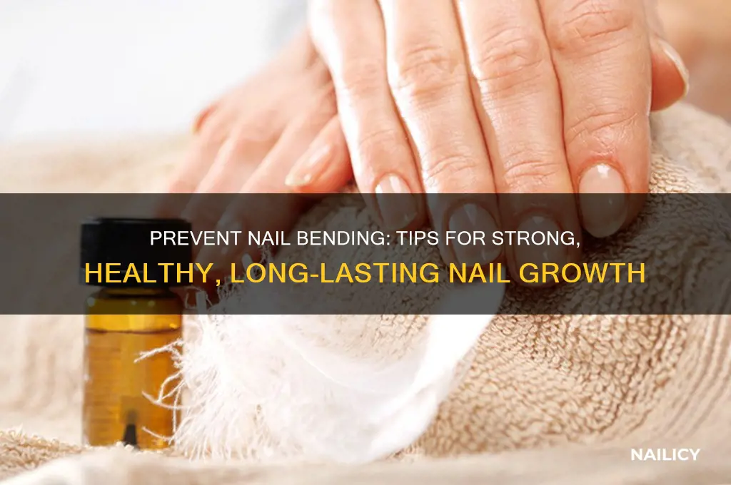 how to keep nails from bending when growinf
