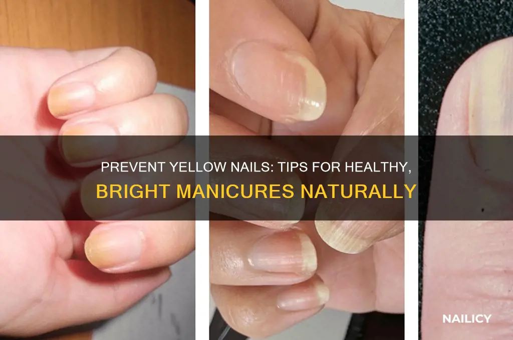 how to keep nails from turning yellow